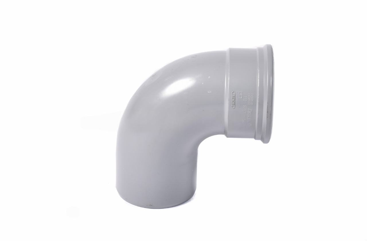 Bogen PVC 90° – Muffe/Zapfen