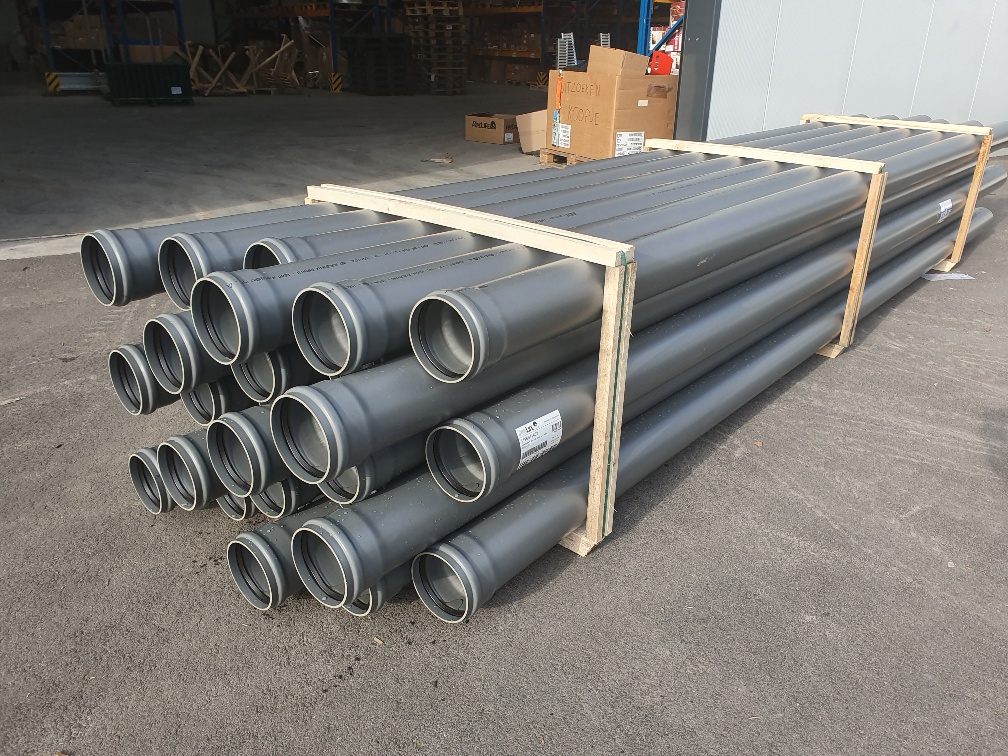 Pvc Rohr 160 PVC-Rohr 160 mm – Sn8 – mit Muffe - FVR-trading