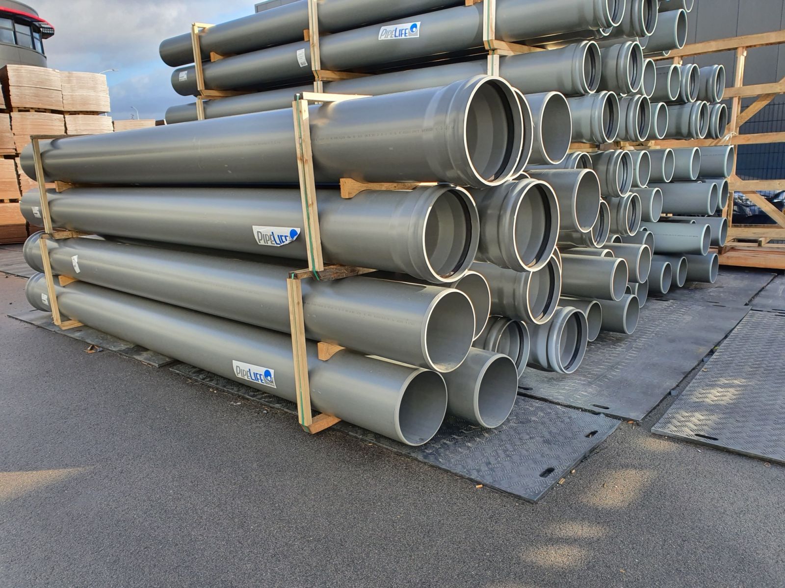 PVC-Rohr SN8 – 400 mm – 5 m - FVR-trading